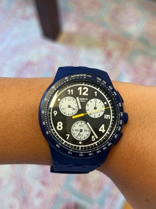 Reloj Swatch Swiss Azul Cronógrafo