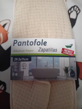 Pantofole da bagno 2 paia 29,5x11cm