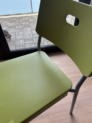 Sillas verdes pistacho Ikea Herman (4 unidades)
