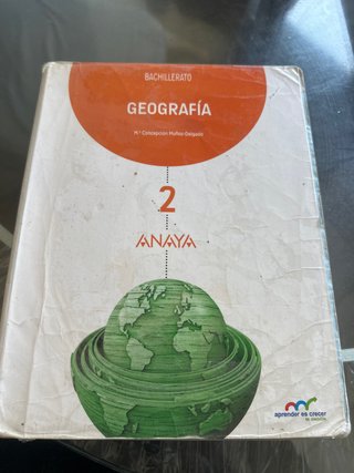 Geografía, 2 Bachillerato