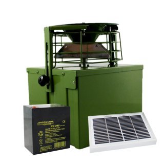 Comedero Automático 12V con Batería y Panel Solar