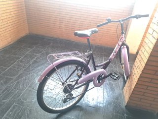 Bicicleta 24 paseo niñ@ morada