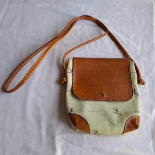 Bolsito bandolera Real Escuela Beige/Marrón