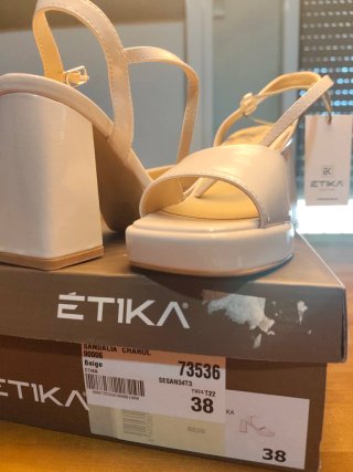 Sandalias ETIKA T.38 Beige Fiesta