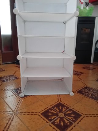 Scarpiera componibile bianca