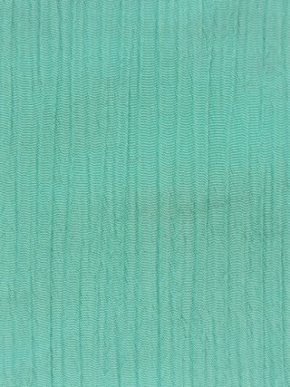 Falda verde corte recto, talla 50 con forro