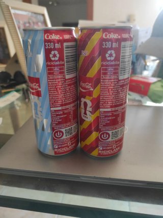 2 Lattine Coca Cola ARG ESP FIFA