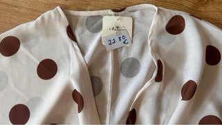 Conjunto lunares blusa y pantalón M