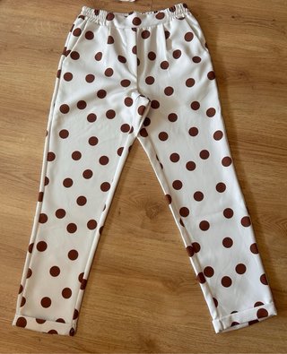 Conjunto lunares blusa y pantalón M