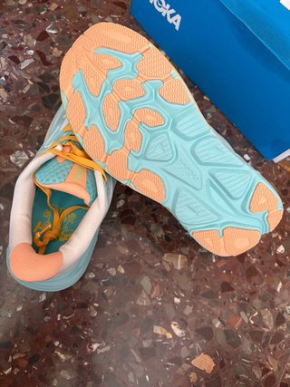 Hoka Clifton 10 Mujer Talla 40 Teal/Amarillo