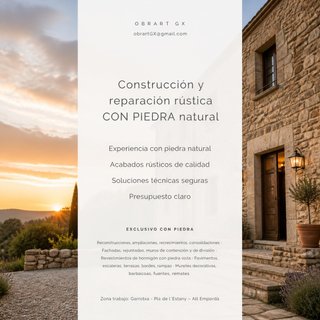 Obres/reformes de pedra - Obras/reformas de piedra