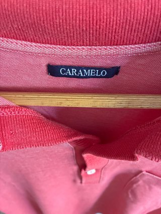 Polo Caramelo Hombre Rojo