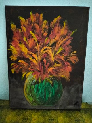 Cuadro Decorativo Flores Acrílico
