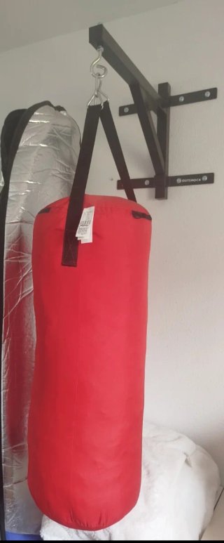 Kit Saco Boxeo + Guantes + Soporte Pared