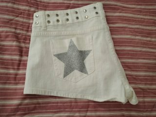 Pantalones vaqueros blancos One Dilemma Talla 44