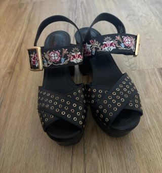 Sandalias The Kooples Plataforma Bordadas
