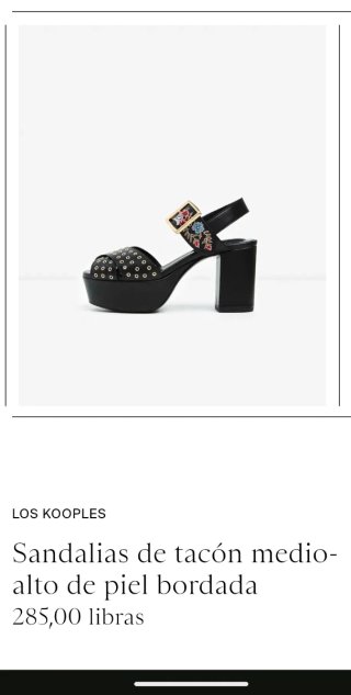 Sandalias The Kooples Plataforma Bordadas