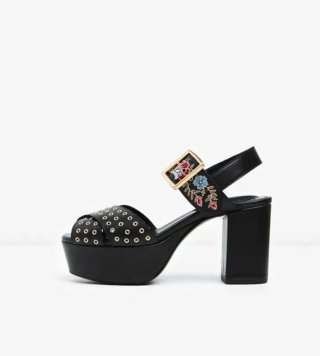 Sandalias The Kooples Plataforma Bordadas