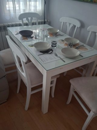 Conjunto 6 Sillas Madera Maciza