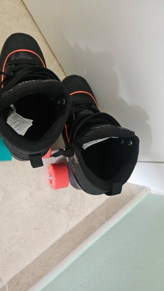 Patines en línea negros para niños,talla 32