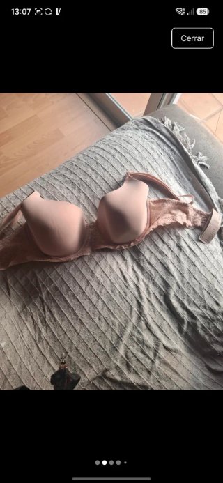 Sujetador 95D Women'S Secret rosa nude con encaje