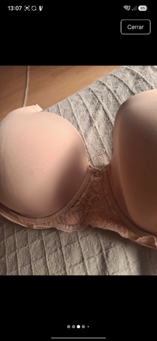 Sujetador 95D Women'S Secret rosa nude con encaje