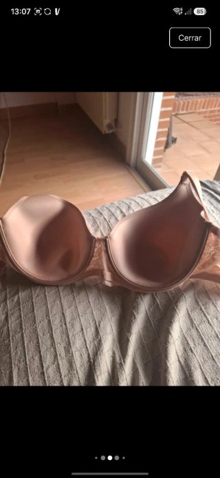 Sujetador 95D Women'S Secret rosa nude con encaje