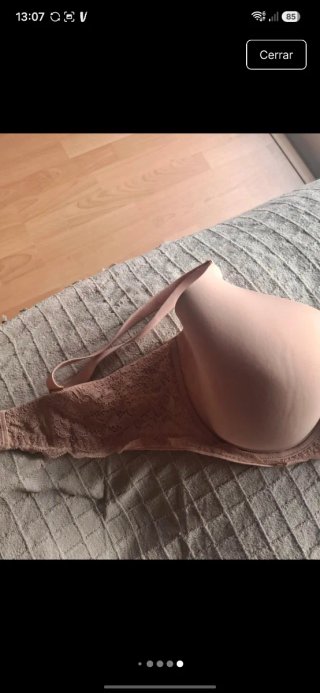 Sujetador 95D Women'S Secret rosa nude con encaje