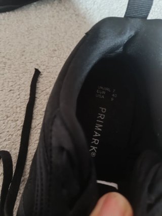 Zapatillas deportivas negras talla 40