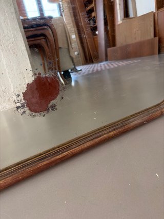 Espejo vintage madera y dorado años 50