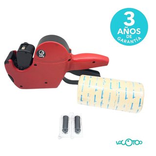 Etiquetadora de precios roja