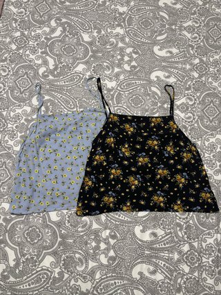 Pack 2 tops de tirantes estampados