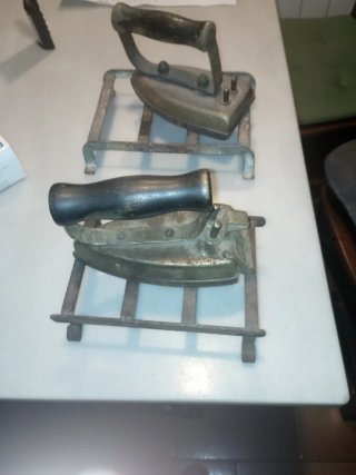 2 Planchas Antiguas de Hierro