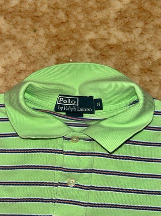 Polo Ralph Lauren Verde Righe Taglia M