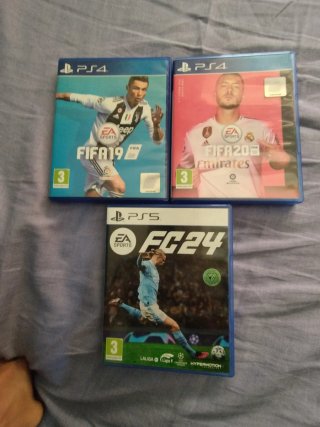 3 Juegos PS4 FIFA 19, FIFA 20, FC 24