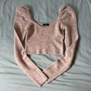Jersey beige de Bershka