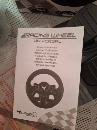 Volante y Pedales SUBSONIC PS4/PS3/Xbox One/PC