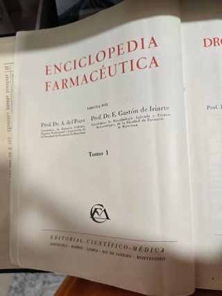 Enciclopedia Farmaceutica A. Del Pozo 3 tomos 1962