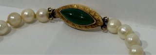 ANTIGUO COLLAR PERLAS CULTIVADAS ORO 18k ESPAÑA