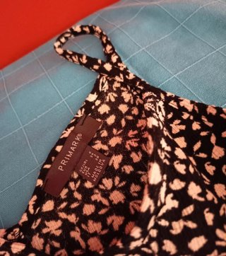 Vestido largo estampado floral