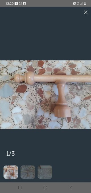 Baretas de madera 2m y 1.40m