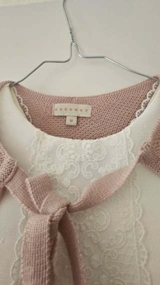 Vestido de comunión niña blanco y rosa de Coconut.