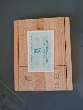 Moneda 25 ECU Plata 1995 Marina Española