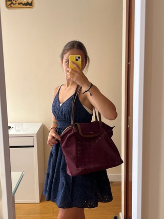 Bolso Tintoretto Rojo Estilo Longchamp