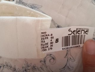 Sujetador de aros marfil con encaje