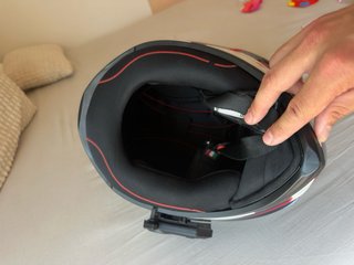 Casco AGV K1 Negro/Rojo/Blanco