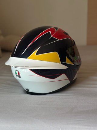 Casco AGV K1 Negro/Rojo/Blanco
