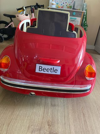 Coche se bateria volkswagen new beetle rojo
