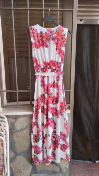 Vestido largo estampado floral