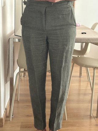 SuitSupply Pantalón Lino Verde